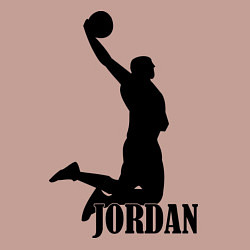 Свитшот хлопковый мужской Jordan Basketball, цвет: пыльно-розовый — фото 2