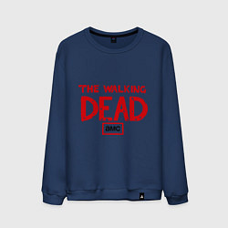 Свитшот хлопковый мужской The walking Dead AMC, цвет: тёмно-синий