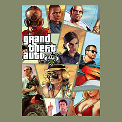 Свитшот хлопковый мужской GTA 5: Stories, цвет: авокадо — фото 2