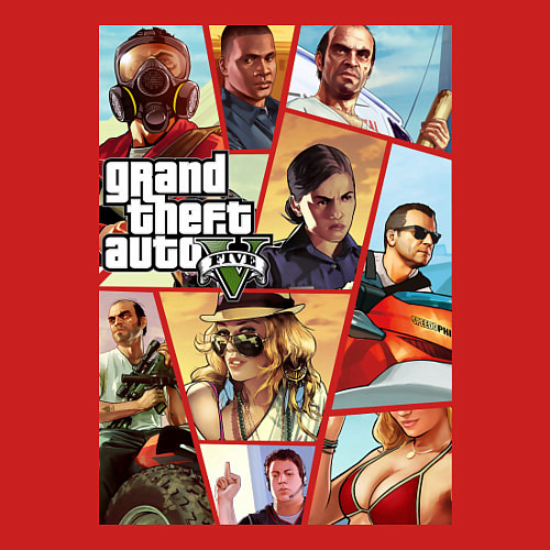 Мужской свитшот GTA 5: Stories / Красный – фото 3