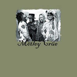 Свитшот хлопковый мужской Motley Crue in Moscow, цвет: авокадо — фото 2