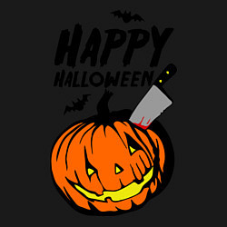 Свитшот хлопковый мужской Happy halloween, цвет: черный — фото 2