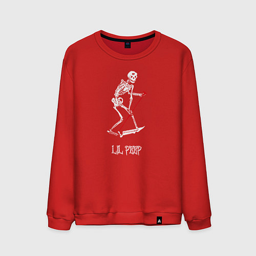 Мужской свитшот Lil Peep / Красный – фото 1