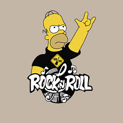 Свитшот хлопковый мужской Rock n Roll, цвет: миндальный — фото 2