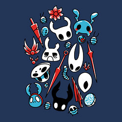 Свитшот хлопковый мужской Hollow Knight, цвет: тёмно-синий — фото 2