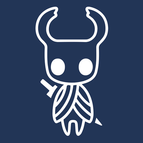 Мужской свитшот Hollow Knight: Minimalism / Тёмно-синий – фото 3