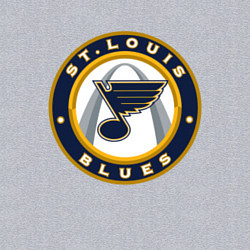 Свитшот хлопковый мужской St Louis Blues, цвет: меланж — фото 2