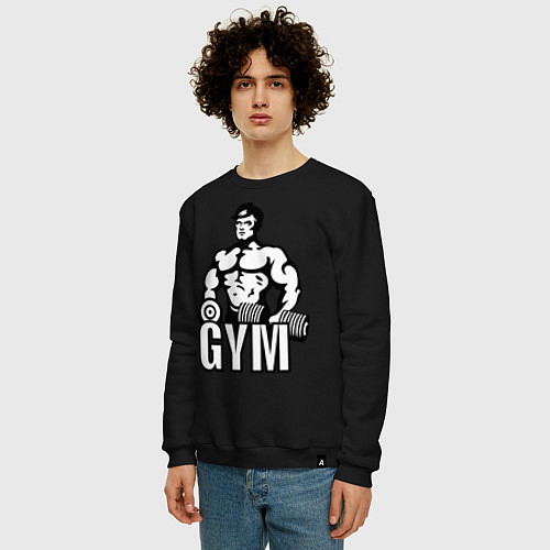 Мужской свитшот Gym Men's / Черный – фото 3