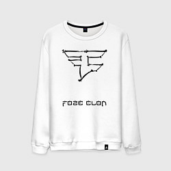 Свитшот хлопковый мужской Cs:go - Faze Clan Skull, цвет: белый