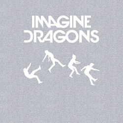 Свитшот хлопковый мужской IMAGINE DRAGONS, цвет: меланж — фото 2