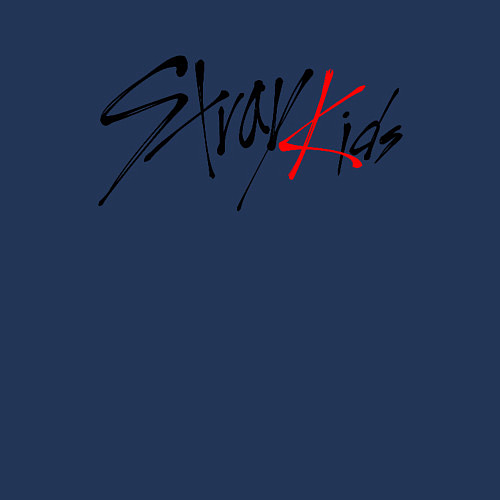 Мужской свитшот STRAY KIDS BANGCHAN / Тёмно-синий – фото 3