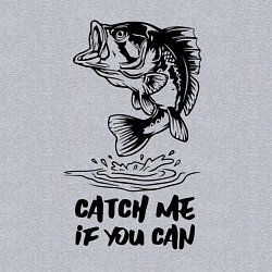 Свитшот хлопковый мужской Catch me if you can, цвет: меланж — фото 2