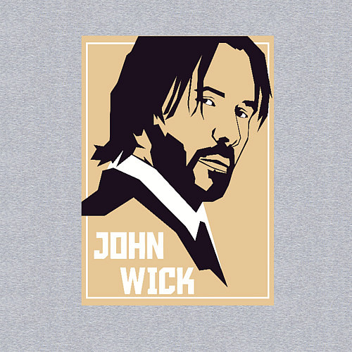 Мужской свитшот John Wick / Меланж – фото 3