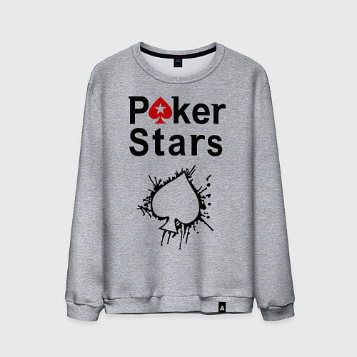 Мужской свитшот Poker Stars / Меланж – фото 1