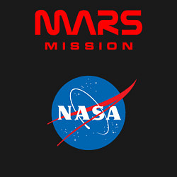 Свитшот хлопковый мужской Nasa Mars mission, цвет: черный — фото 2