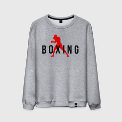 Свитшот хлопковый мужской Boxing indastry, цвет: меланж