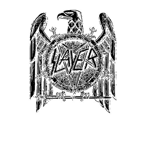 Мужской свитшот Slayer логотип / Белый – фото 3