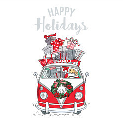 Свитшот хлопковый мужской Happy holiday, цвет: белый — фото 2