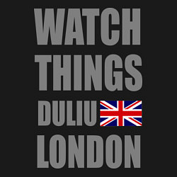 Свитшот хлопковый мужской Watch Things Duliu London, цвет: черный — фото 2