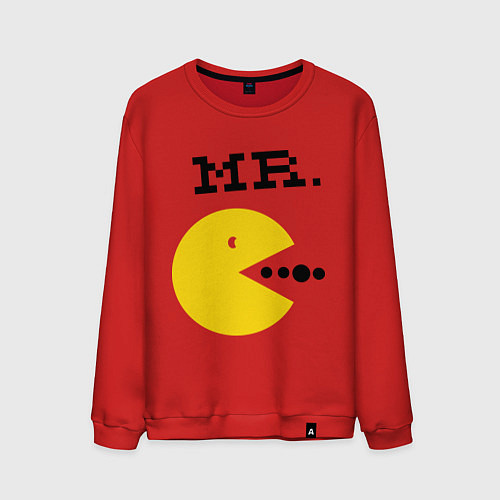 Мужской свитшот Mr. Pac-Man / Красный – фото 1