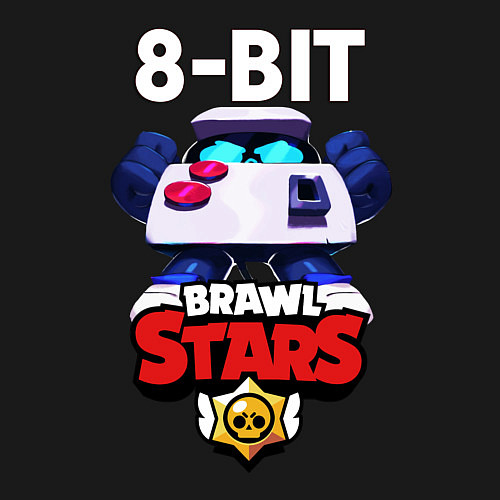 Мужской свитшот Brawl Stars 8-BIT / Черный – фото 3