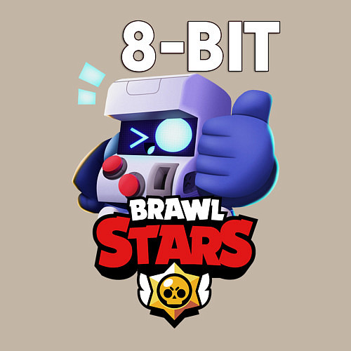 Мужской свитшот Brawl Stars 8-BIT / Миндальный – фото 3