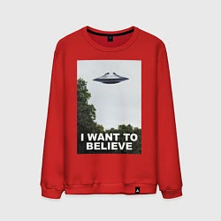 Мужской свитшот I WANT TO BELIEVE