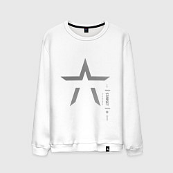 Свитшот хлопковый мужской Starset - Divisions, цвет: белый