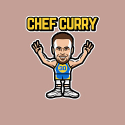 Свитшот хлопковый мужской Chef Curry, цвет: пыльно-розовый — фото 2