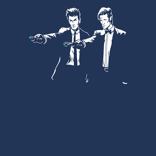 Мужской свитшот Доктор Кто / Тёмно-синий – фото 3