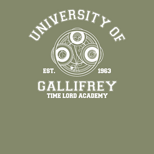 Мужской свитшот Доктор Кто, Галлифрей / Авокадо – фото 3