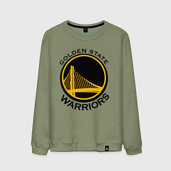 Свитшот хлопковый мужской GOLDEN STATE WARRIORS, цвет: авокадо