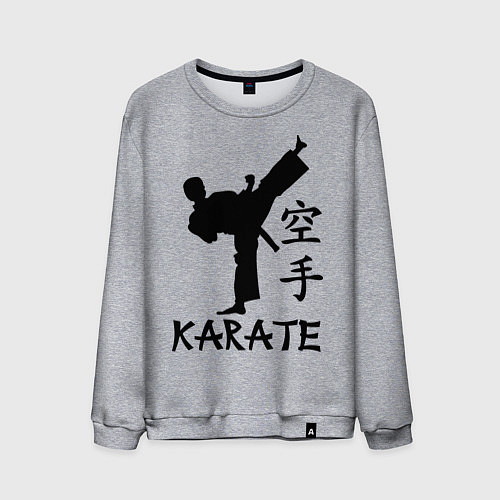 Мужской свитшот Karate craftsmanship / Меланж – фото 1