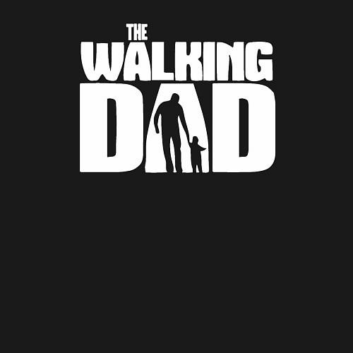 Мужской свитшот The walking dad / Черный – фото 3