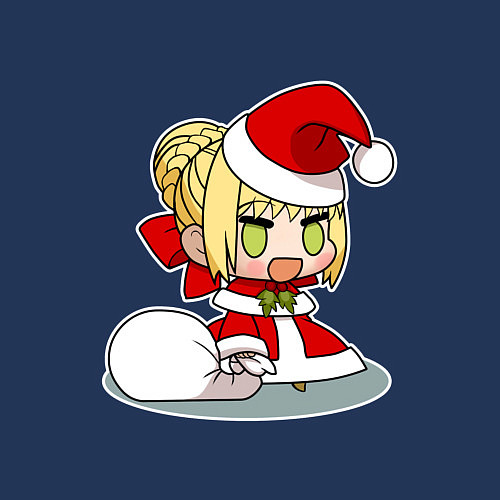 Мужской свитшот Padoru Padoru мем / Тёмно-синий – фото 3