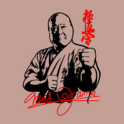 Свитшот хлопковый мужской Масутацу Ояма, цвет: пыльно-розовый — фото 2