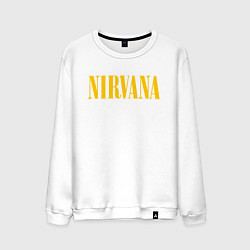 Свитшот хлопковый мужской NIRVANA, цвет: белый