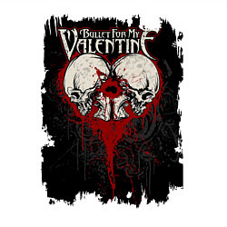 Свитшот хлопковый мужской Bullet for my Valentine, цвет: белый — фото 2