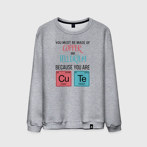 Мужской свитшот Copper and Tellurium / Меланж – фото 1