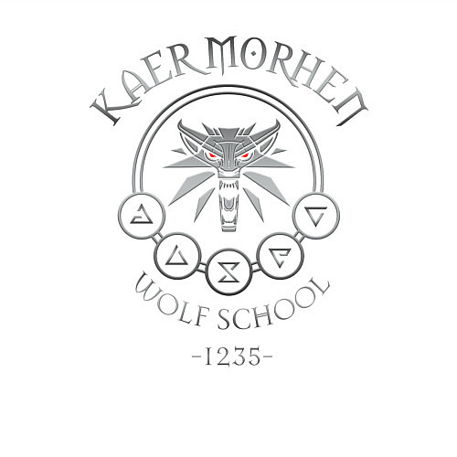 Мужской свитшот ВЕДЬМАК / Белый – фото 3