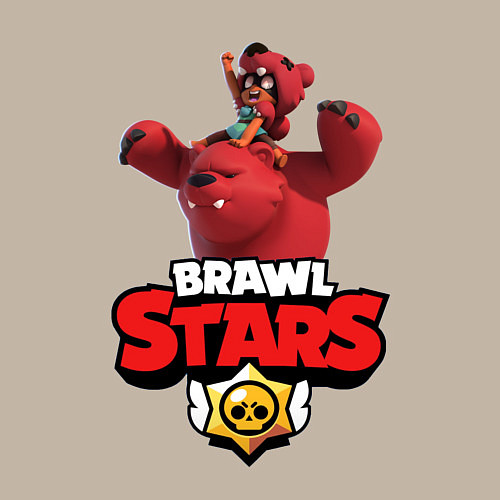 Мужской свитшот Brawl Stars - Nita / Миндальный – фото 3