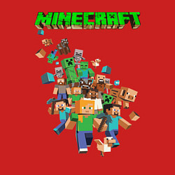 Свитшот хлопковый мужской Minecraft, цвет: красный — фото 2