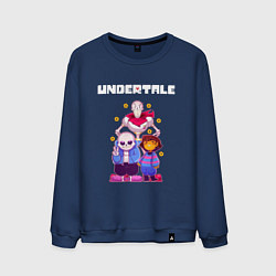 Свитшот хлопковый мужской UNDERTALE, цвет: тёмно-синий