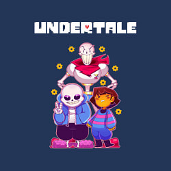 Свитшот хлопковый мужской UNDERTALE, цвет: тёмно-синий — фото 2