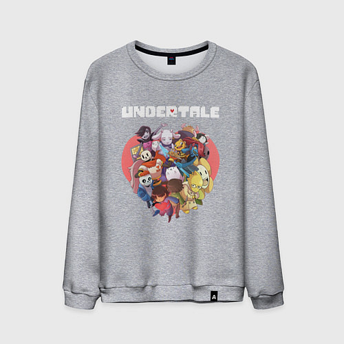 Мужской свитшот UNDERTALE / Меланж – фото 1