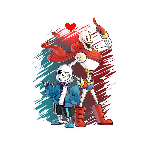 Мужской свитшот UNDERTALE / Белый – фото 3