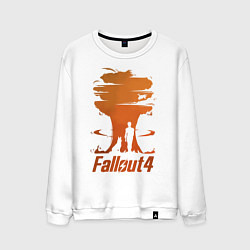Свитшот хлопковый мужской Fallout 4, цвет: белый