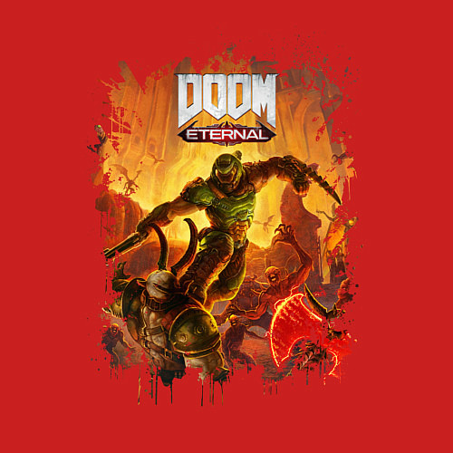 Мужской свитшот DOOM / Красный – фото 3