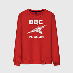 Свитшот хлопковый мужской ВВС России, цвет: красный