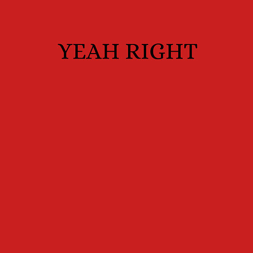 Мужской свитшот YEAH RIGHT / Красный – фото 3